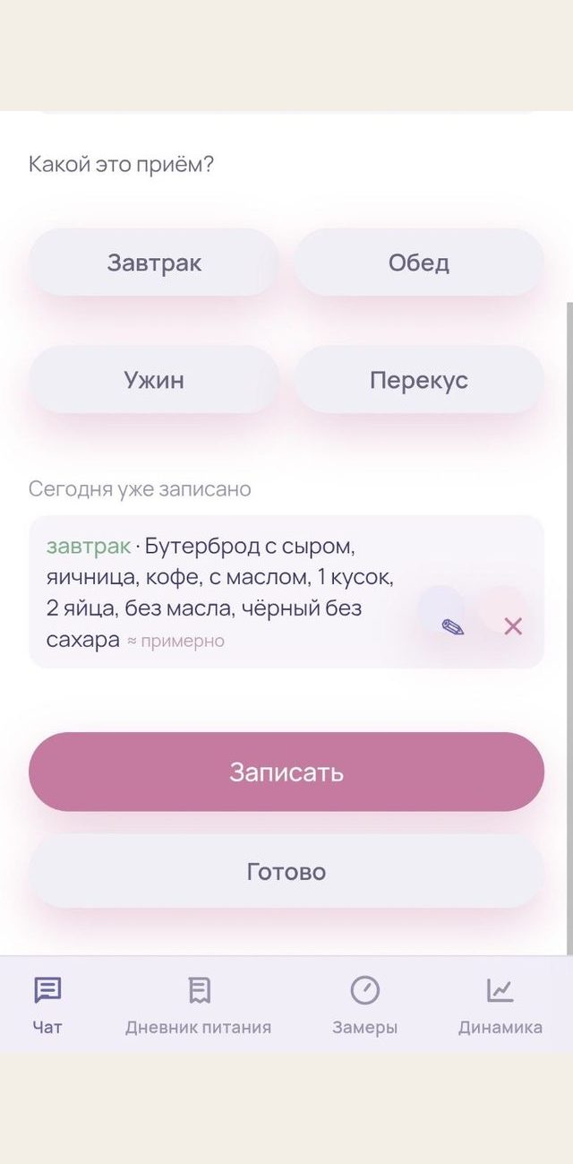 Твой дневник питания
